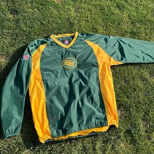 VINTAGE edmonton eskimos wind breaker pull over crewneck